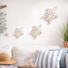 3 Sizes Wooden Sea Turtle Wall Decor Rustic Farmhouse Ocean Turtle Wall Art V…