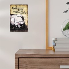 Tin Metal Signs painting art logo, angels don’t always have wings sometimes they