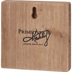 Primitives by Kathy Holiday Woodland Block Sign Cardinal Bird Tier Tray Decor
