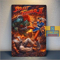 Street Fighter 2 Vintage Video Game Metal Poster – Sign – Size:20x30cm