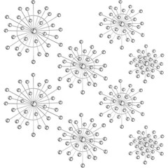 8-Pack 11.8 in X 11.8 in Silver Metal Wall Decor Bling Crystal Wall Art Cast Iro