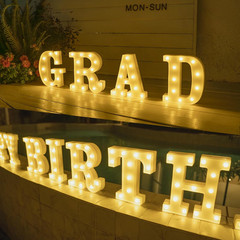 Rechargeable LED Letter Lights Sign Marquee Light Up Letters Sign for Night Ligh