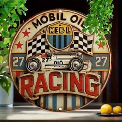 GAS Oil Rustic Sign Rustic METAL RETRO Garage Man Cave MOBIL GAS