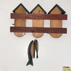 Wooden Come Early Fish Late Lake House Fishing Cabin Wall Hanging