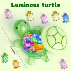 Night Glow Large Turtle+100pcs Mini Luminous Turtles Figurines Resin Craft