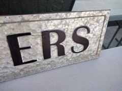 Vintage Style TIN SIGN Fresh Flowers Kitchen Cottage Farm Farmhouse Sign