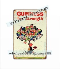Irish stout beer rugby man cave dinning tin sign alcohol beverage