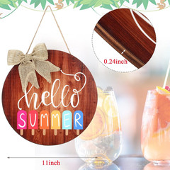 Hello Summer Sign 12 X 12 Inch Summer Welcome Sign Front Door Decor Farmhouse Po