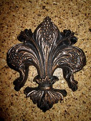 Fleur de Lis, Wall Plaque, Old World, Tuscan, Medieval, French Country, Cross