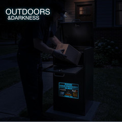 Leave Packages in Box Sticker, 10 X 7 Inch Reflective Package Delivery Sign with