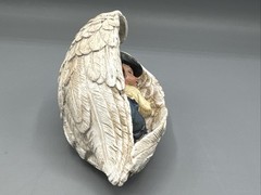 Cowgirl Sleeping on Angel Wings 3x5x3 inches New Decor Resin