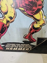 The invicible Iron Man Wall Hanging Art Wood Plaque Home Decor /Sign- 19X13-READ