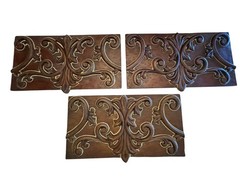 Set/3 Southern Living Aberdeen Wall Plaque Panel Scroll Ornate Decor Tuscan 21”