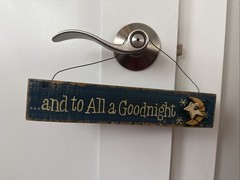 And To All A Good Night Cute Wooden Sign