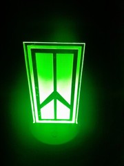 Edge Lit Tabletop Sign, Multi-Colored LED, Desk Lamp, Night Light Oldsmobile