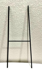 Black Metal Letter H Free Standing 3D Alphabet Initial 23inches Tall