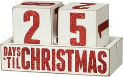 Primitives by Kathy Block Countdown – Day ‘Til Christmas, 4.75″ x 2.5″ (2-Pack)