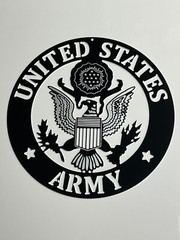 United States Army Metal Sign Art 12″ 24″ or 30″ Aluminum Metal Wall Art