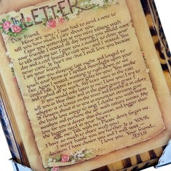 Vintage The Letter Jesus Religious Wood Plaque Wall Art 8×10 USA Inspirational