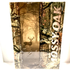 NEW MOSSY OAK TIN METAL DEER IN THE WOODS SIGN 17″x 12″