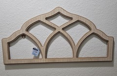 NEW! Large Scroll Wood Cathedral Wall Decor-The Spring Shop 15 in x 30 in