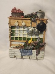 Window Scene 3D Rare Resin Unbranded Old Fashion Kitchen 3D Heavy Decor