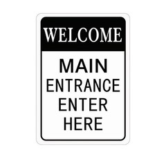 Metal Welcome Sign Aluminum Sign 8×12 Funny Door Mounted Business Decor
