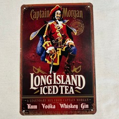 Captain Morgan Long Island Tea Tin Sign 12″ x 8″