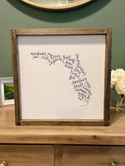 Clairmont & Co Florida Wood Wall Art Sunshine State Typography Rustic Sign