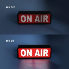 ALFOTO ON AIR SIGN LED LIGHT/ #1 ITEM FOR YOUTUBE/STUDIO/HOME STUDIO/COMPANY/