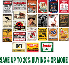 Vintage Retro Tin Sign door Wall Decor Metal Bar Plaque Pub Poster Home shop