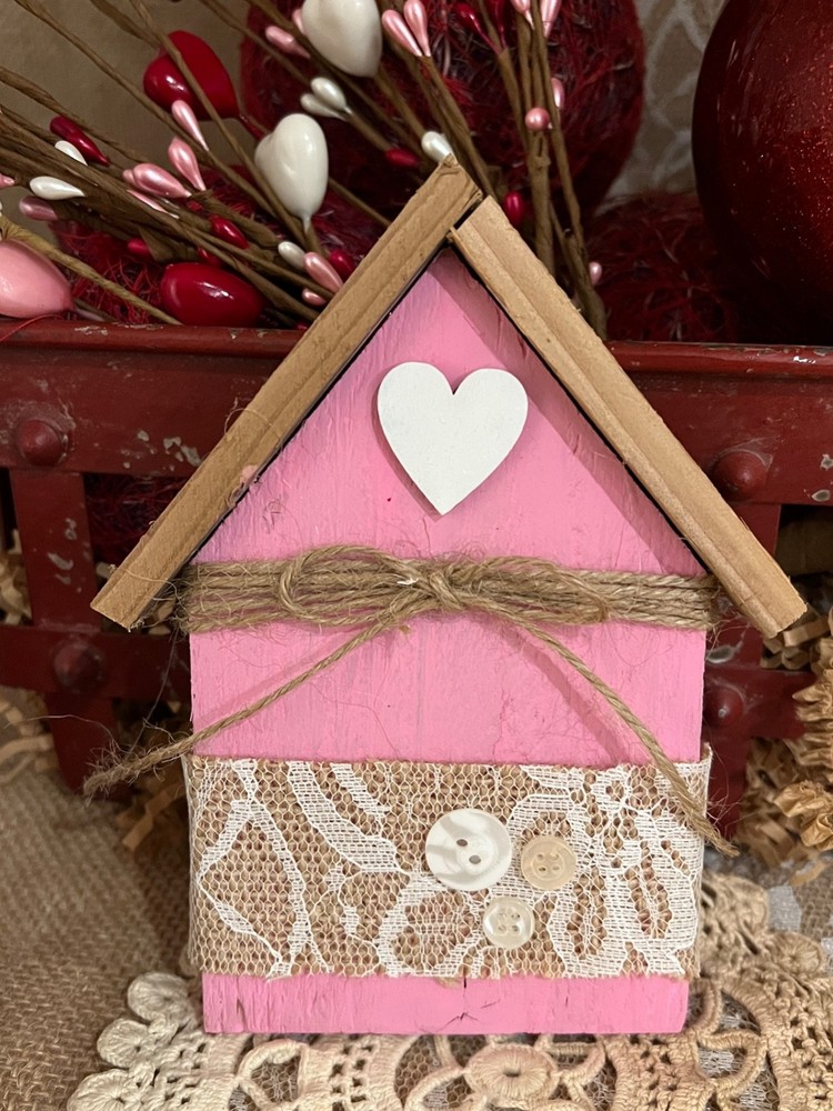 Valentines Decor Farmhouse Country Handcrafted Rustic Wood Sign TieredTray Decor