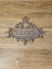 Heavy Cast Iron Welcome Sign 9″ Tall × 12″ Wide