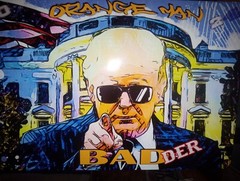Trump 2024 Orange Man Badder Metal Poster Exclusive Graphics 12″ x 8″ MAGA Sign
