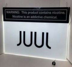 JUULS Light-Up Display Sign w/Power Cord