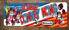 Double Donkey Kong Arcade 4×12 Metal Wall Video Game Marquee Banner Sign
