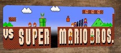 4×12 VS Super Mario Bros Metal Wall Sign Video Game Arcade