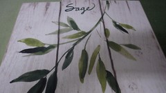 Prinz Wood Motif Sage Garden Home Decoration Wall Hanging Sign 10″ x 10″ New