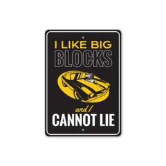 Big Blocks Garage Sign, Home Décor Metal Sign