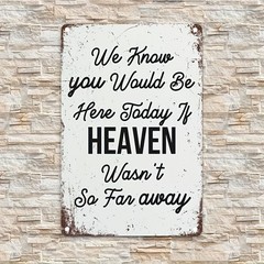 Retro Remembrance Metal Sign Heartfelt Tribute Decor for Memorial Garden & Altar