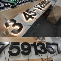 Custom Illuminated Address Number Sign Outdoor LED Backlit House Number