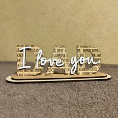 Fathers Day Gift With Stand 3D Laser Engraved From Daughter/Son Grandpa Personal