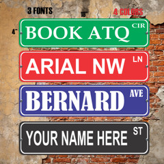 Custom indoor/outdoor aluminum street sign/door plaque 4×18