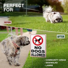Durable 3 PC Lawn Signs – 8×12 Double-Sided Keep Off Grass for Home & Business