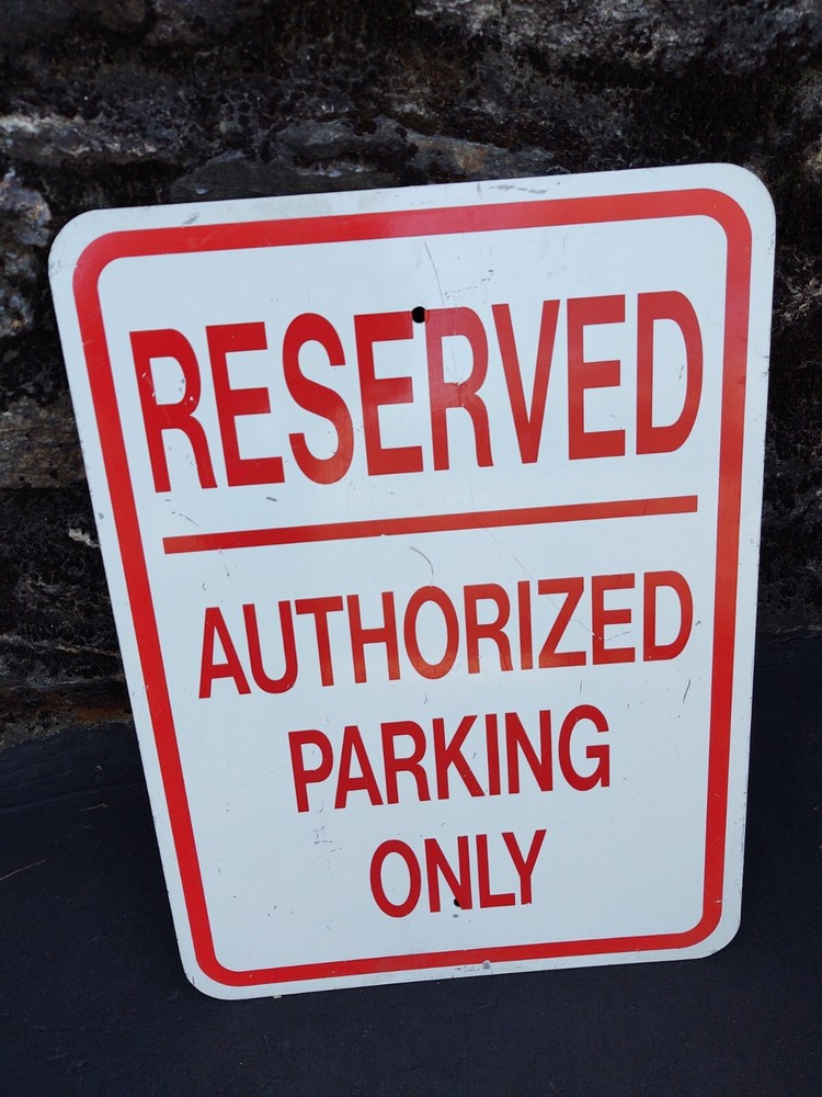 Reserved Parking Cash Only Sign house interior decoration Decor Hand Painted VGU