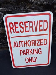 Reserved Parking Cash Only Sign house interior decoration Decor Hand Painted VGU