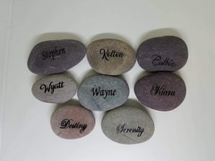 1 3in Names Hope Inspirational Stones Garden Rocks Kids Custom To Order Carved
