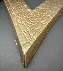 Large Textured Metal Letter M Hanging Wall Decor Indoor/Outdoor Heavy 20″ Tall