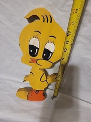 Vintage Wooden Tweety Bird Wall Art/Decor Outdoor Yard Handmade Preowned