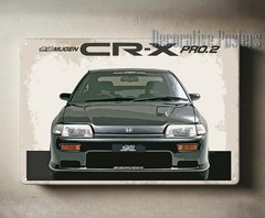 Honda Crx Mugen Car Metal Poster – Tin Sign – Size:20x30cm